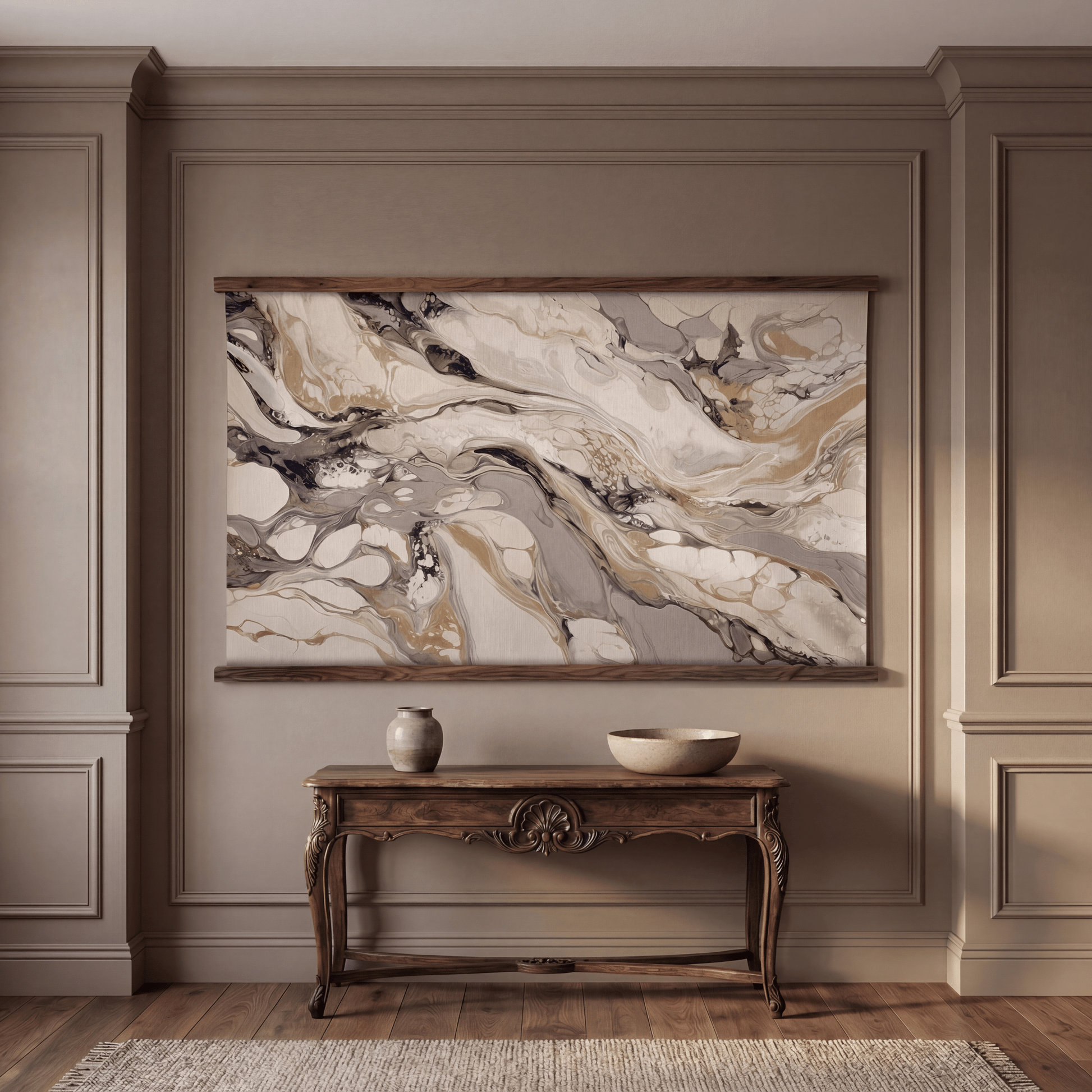 Ivory Drift - Tapestry - Painted Paper