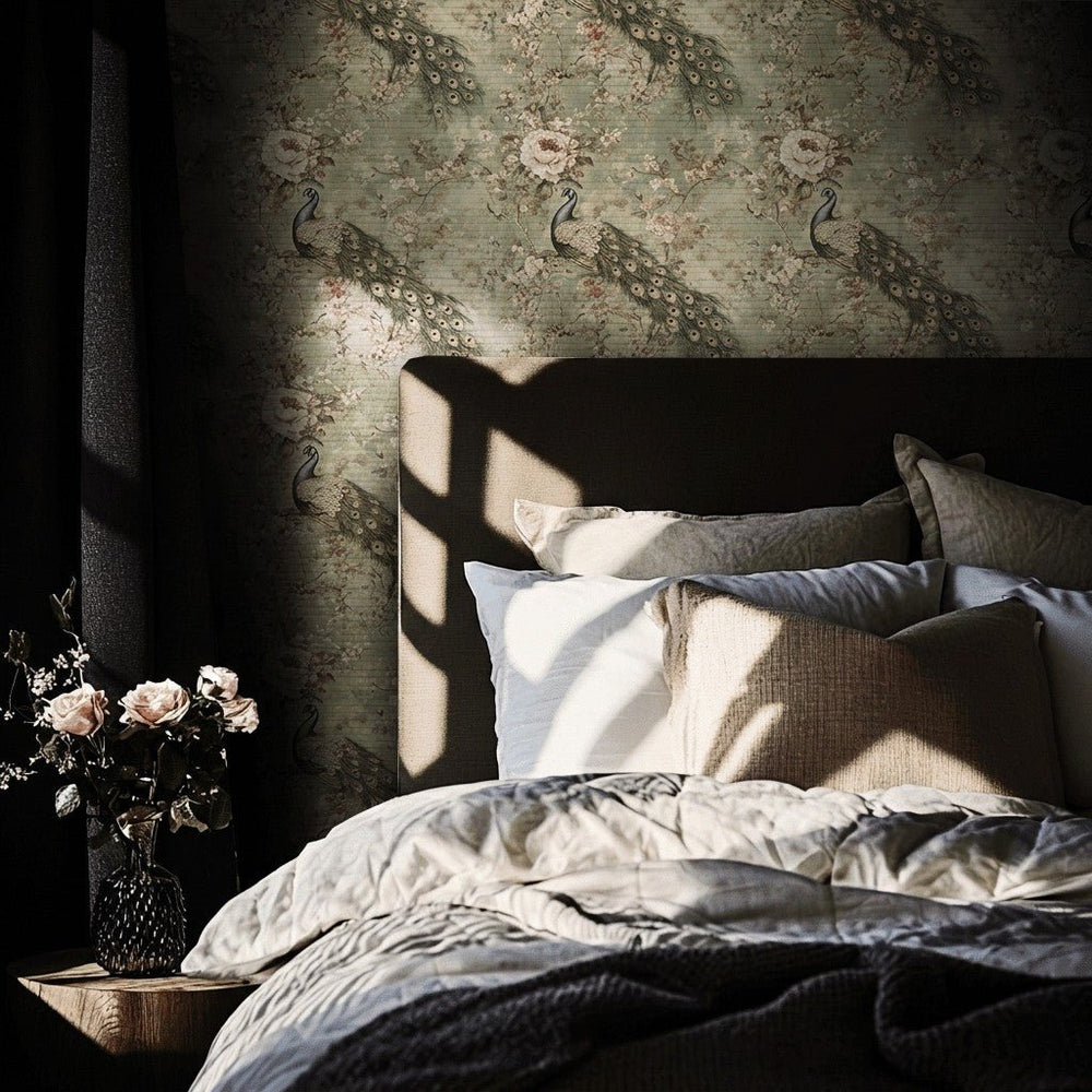 Jacintha Faux Grasscloth Wallpaper - Painted Paper