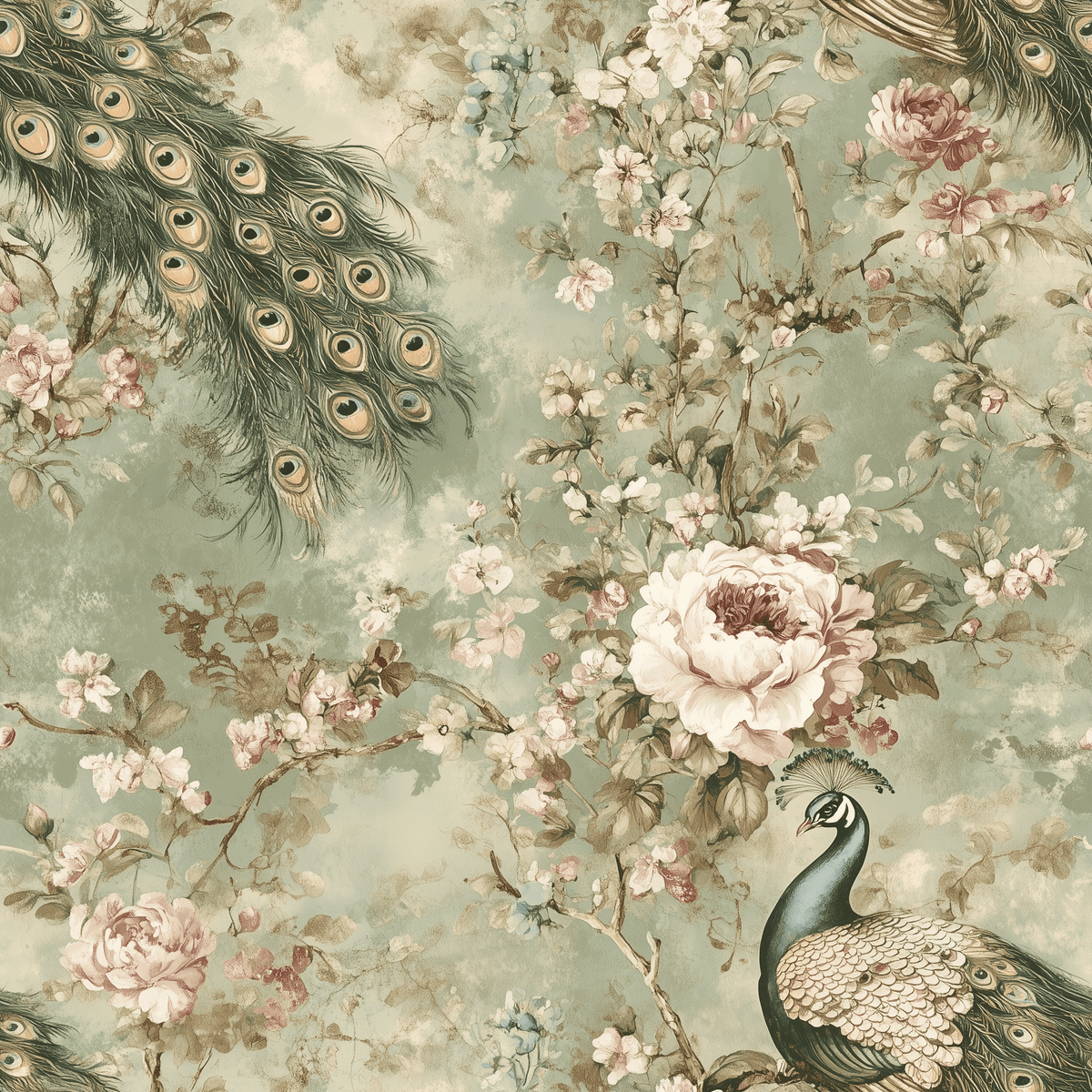 Jacintha Wallpaper - Painted Paper