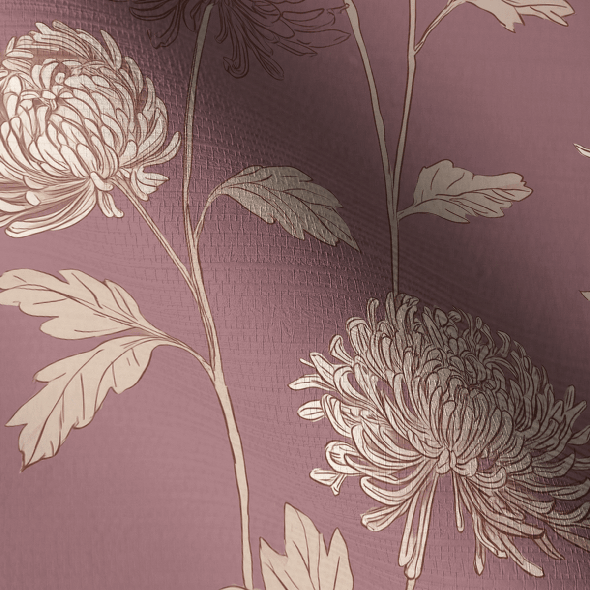 Jamilyn Floral Faux Grasscloth Wallpaper - Painted Paper