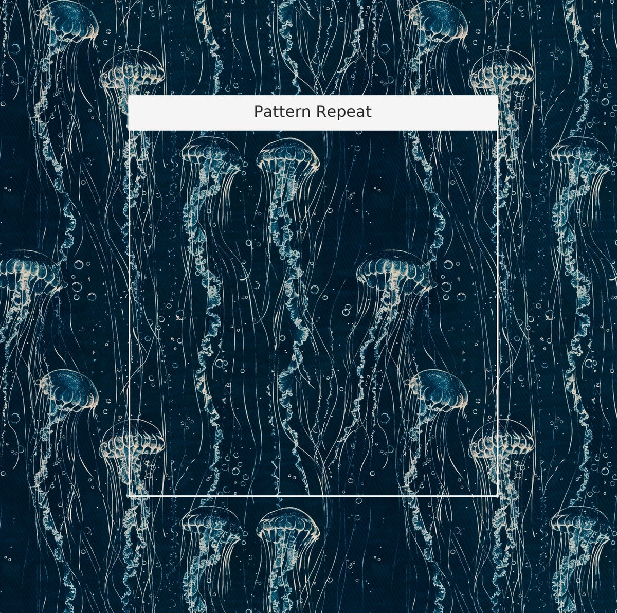 Jellyfall - Fabric - Painted Paper