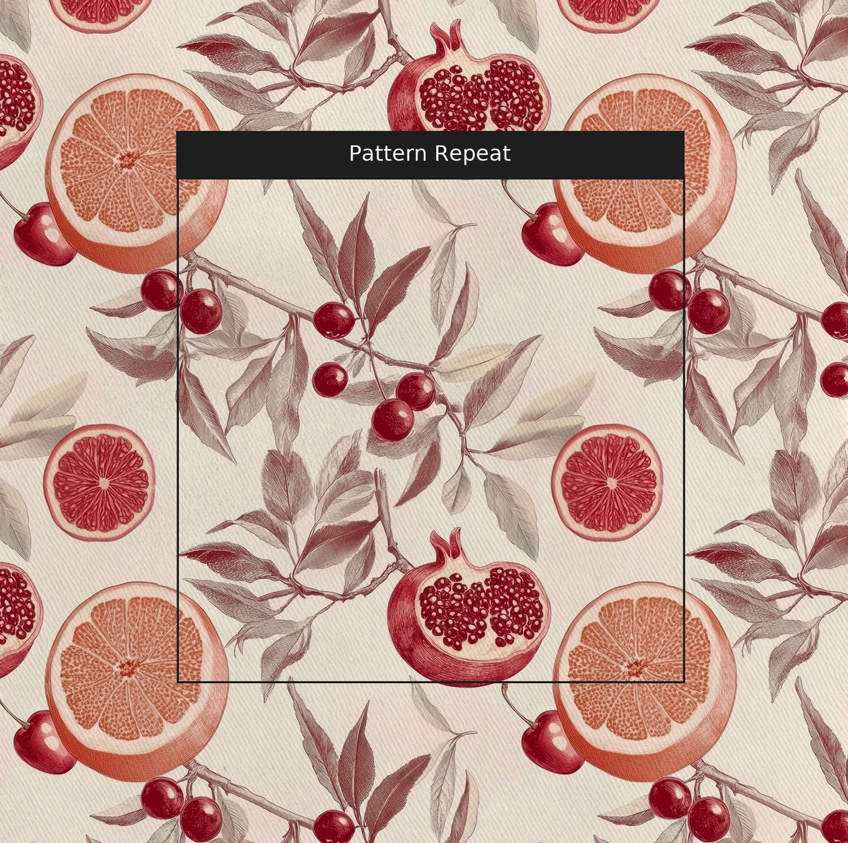 Juicy Fruits - Fabric - Painted Paper