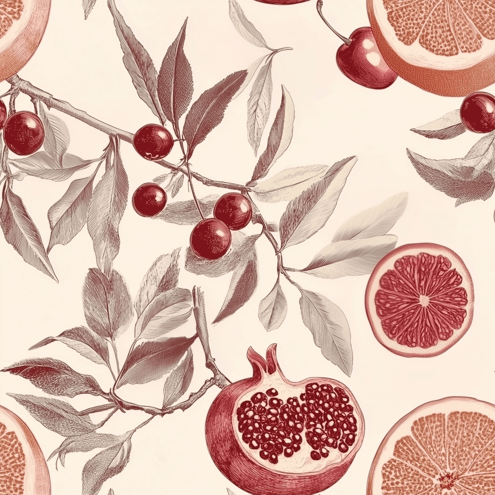 Juicy Fruits Wallpaper - Painted Paper