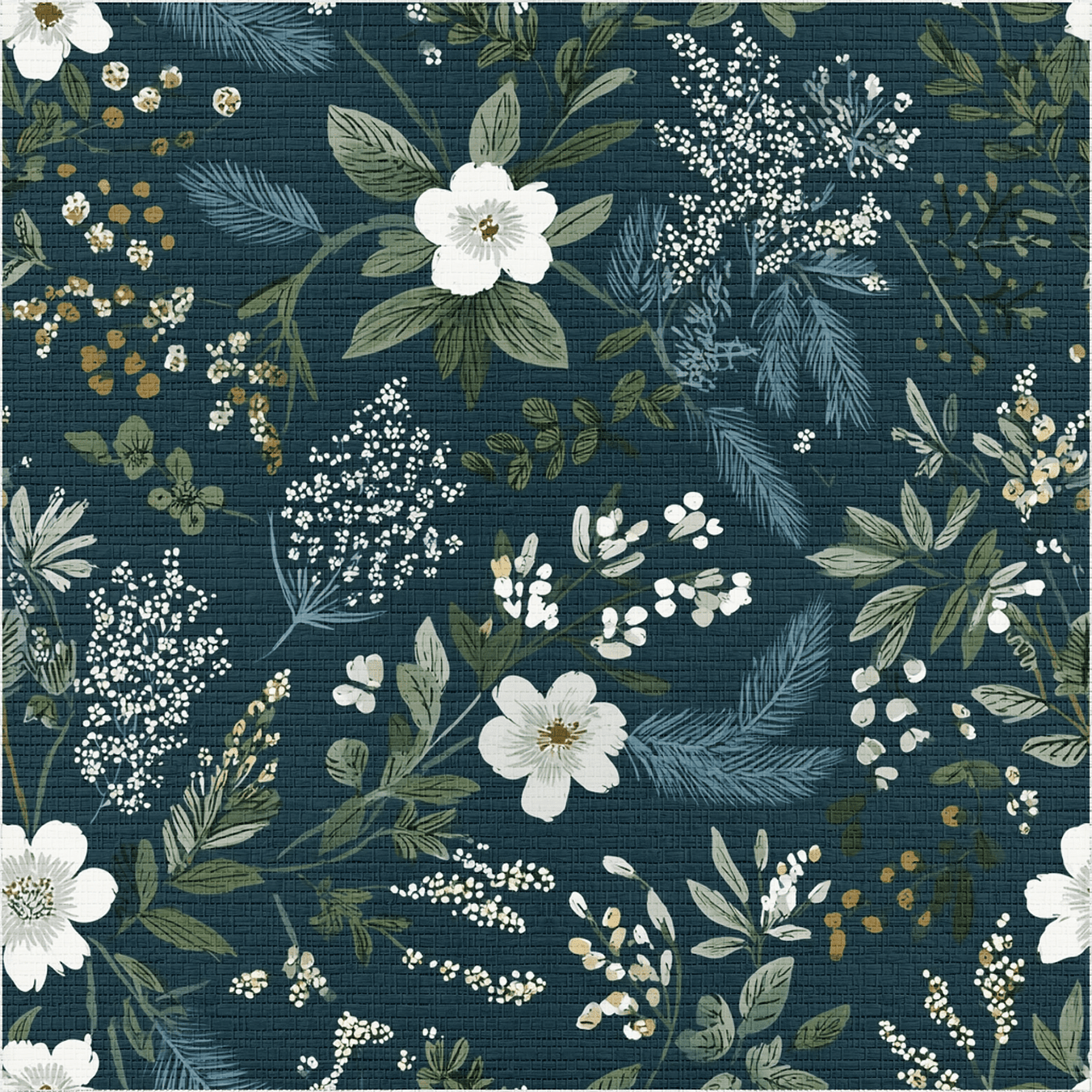 June Blossom Faux Grasscloth Wallpaper - Painted Paper