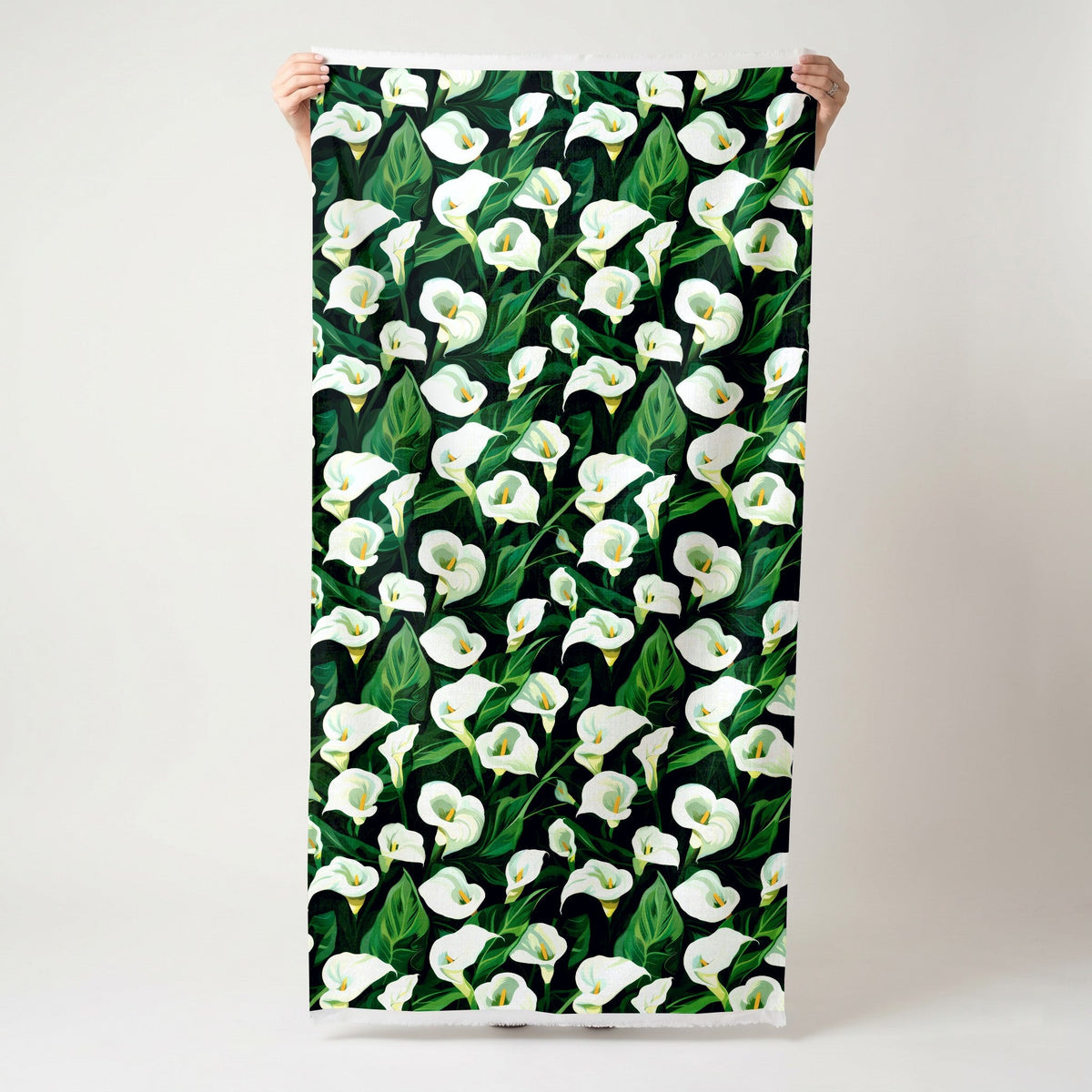 June Calla Lily - Fabric - Painted Paper