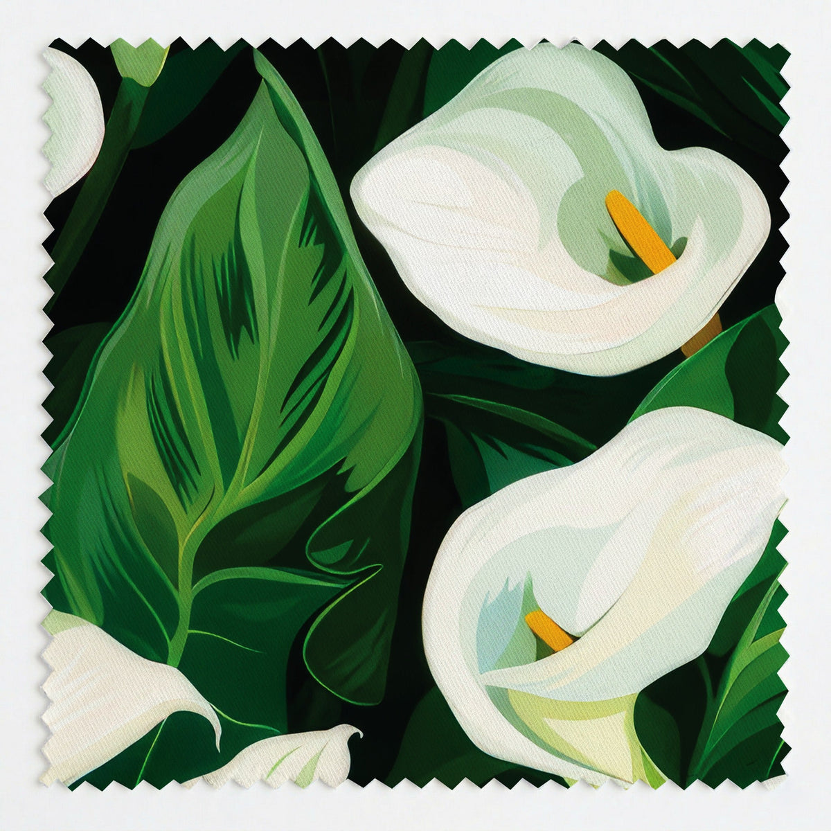 June Calla Lily - Fabric - Painted Paper