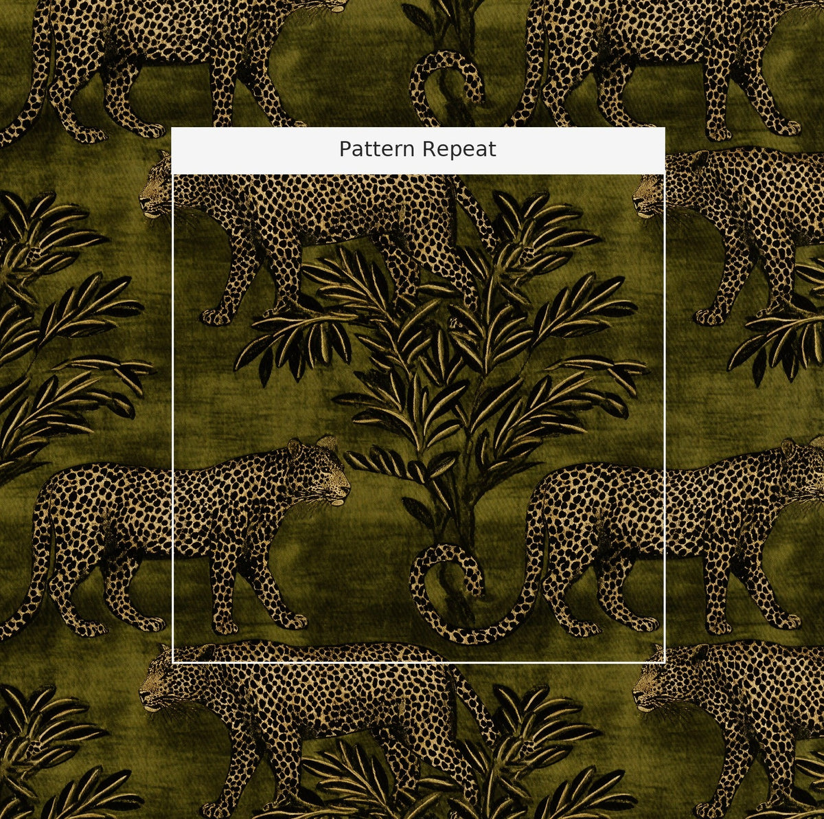 Jungle Prowl - Fabric - Painted Paper