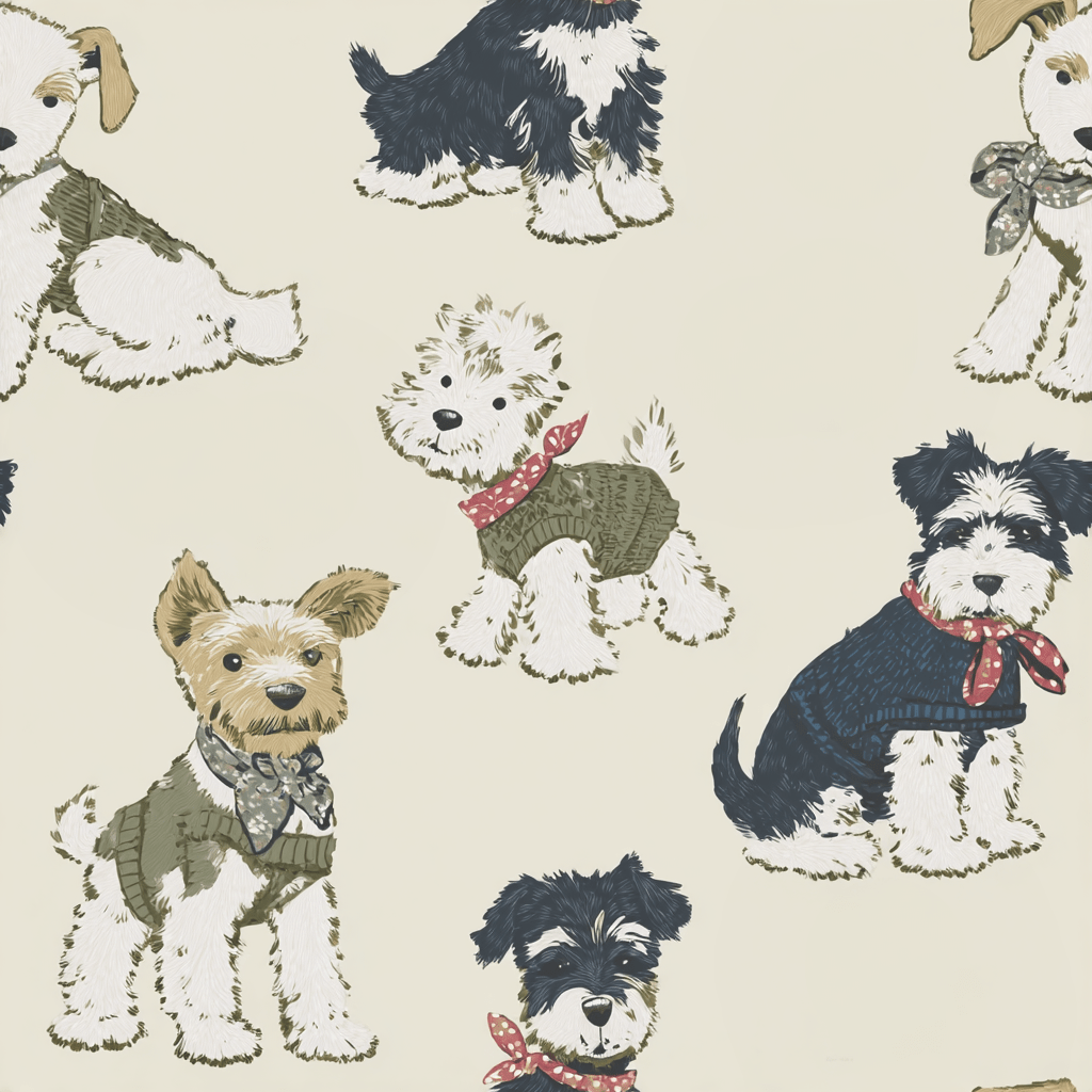 Kennel Club Classic Wallpaper - Painted Paper