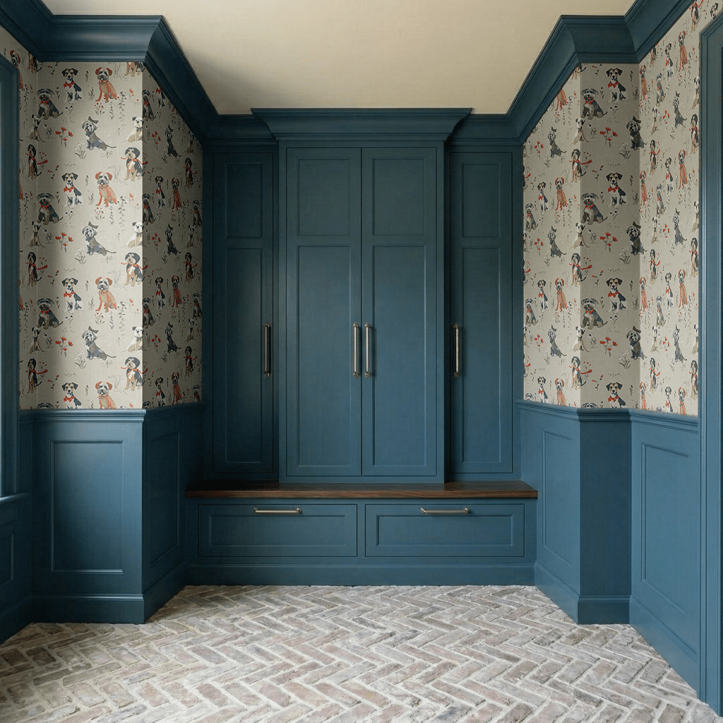 La Vie en Leash Wallpaper - Painted Paper