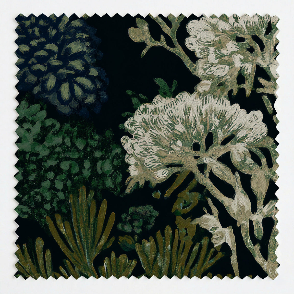 Layered Botanicals - Fabric - Painted Paper