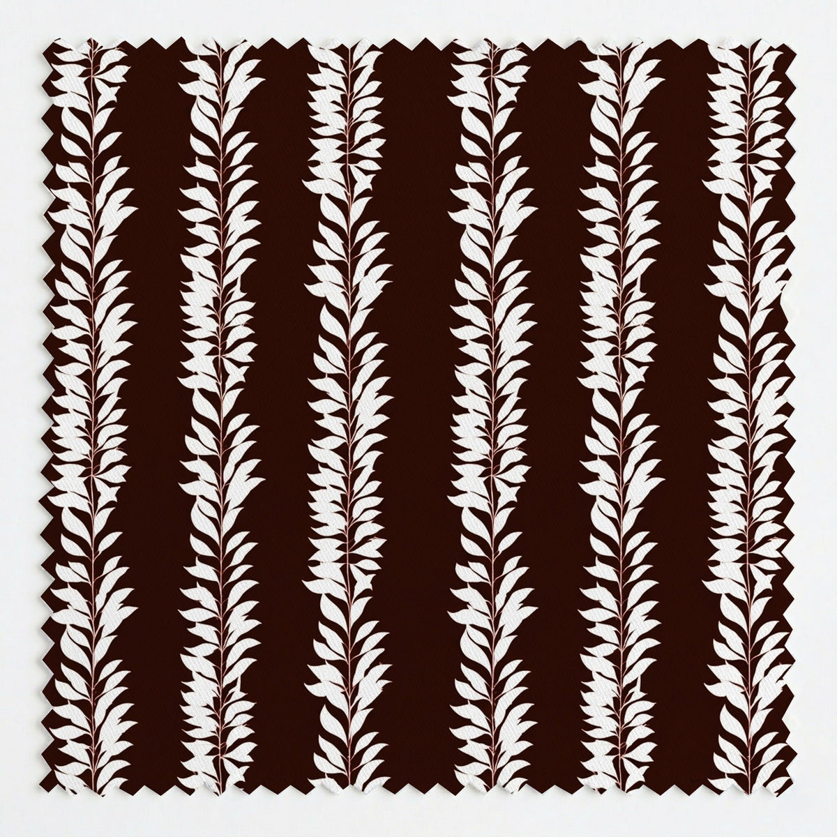 Leaf By Leaf - Chocolate - Fabric - Painted Paper