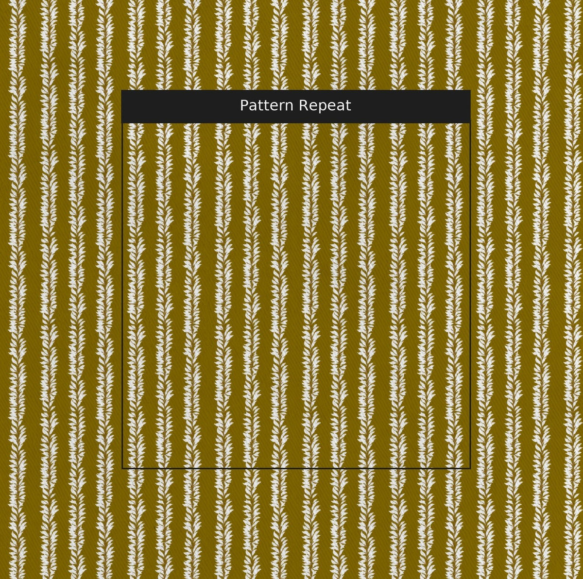 Leaf By Leaf - Golden Olive - Fabric - Painted Paper