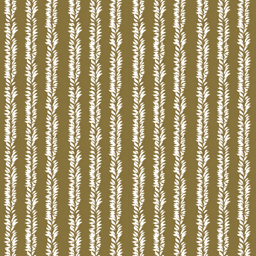 Leaf By Leaf - Golden Olive Wallpaper - Painted Paper