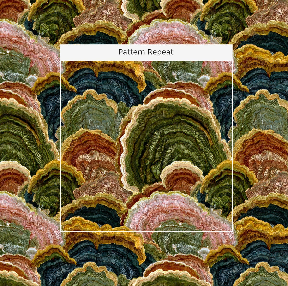 Ledger - Fabric - Painted Paper