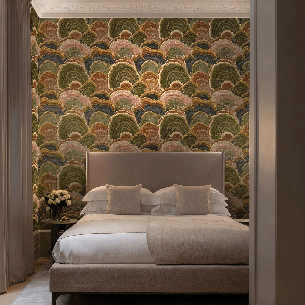 Ledger Faux Grasscloth Wallpaper - Painted Paper