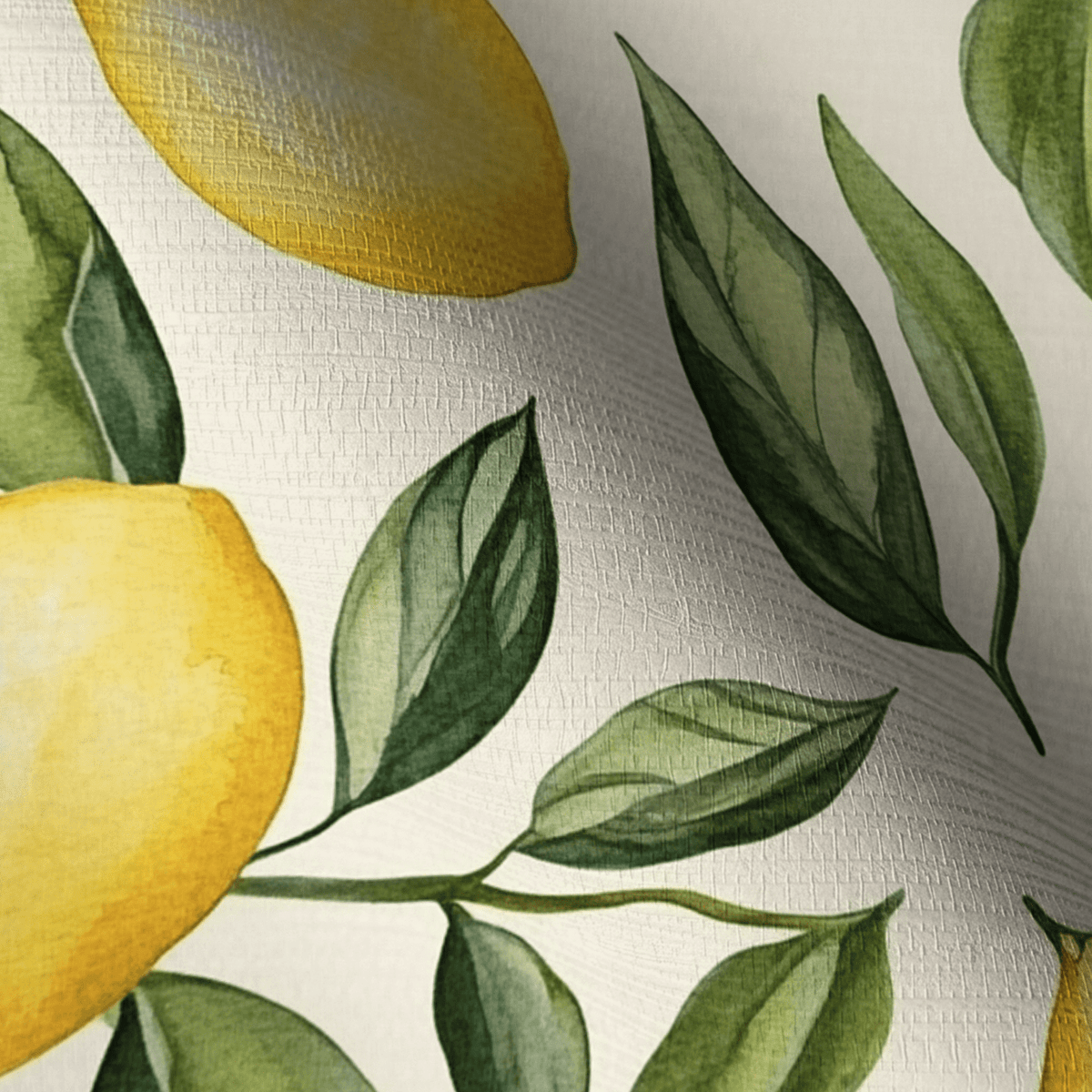 Lemonade Stand Faux Grasscloth Wallpaper - Painted Paper