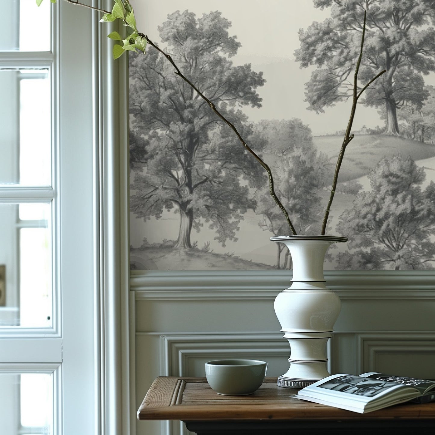 Lenora Wallpaper - Painted Paper