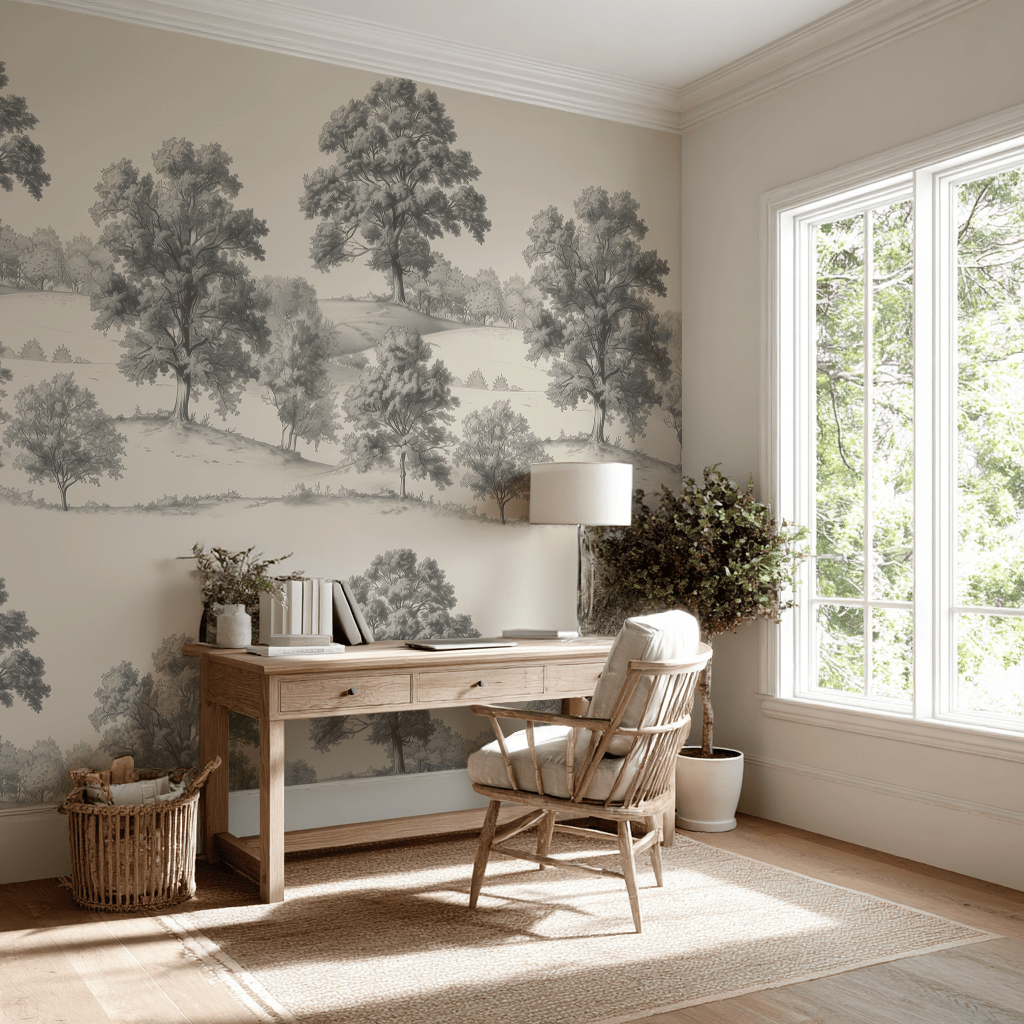 Lenora Wallpaper - Painted Paper