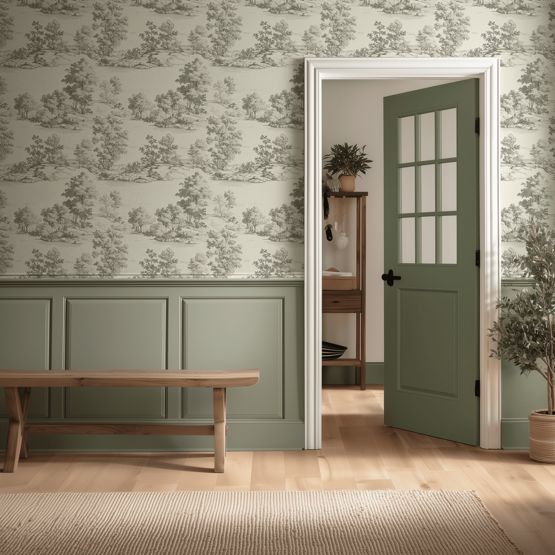 Leonie Wallpaper - Painted Paper