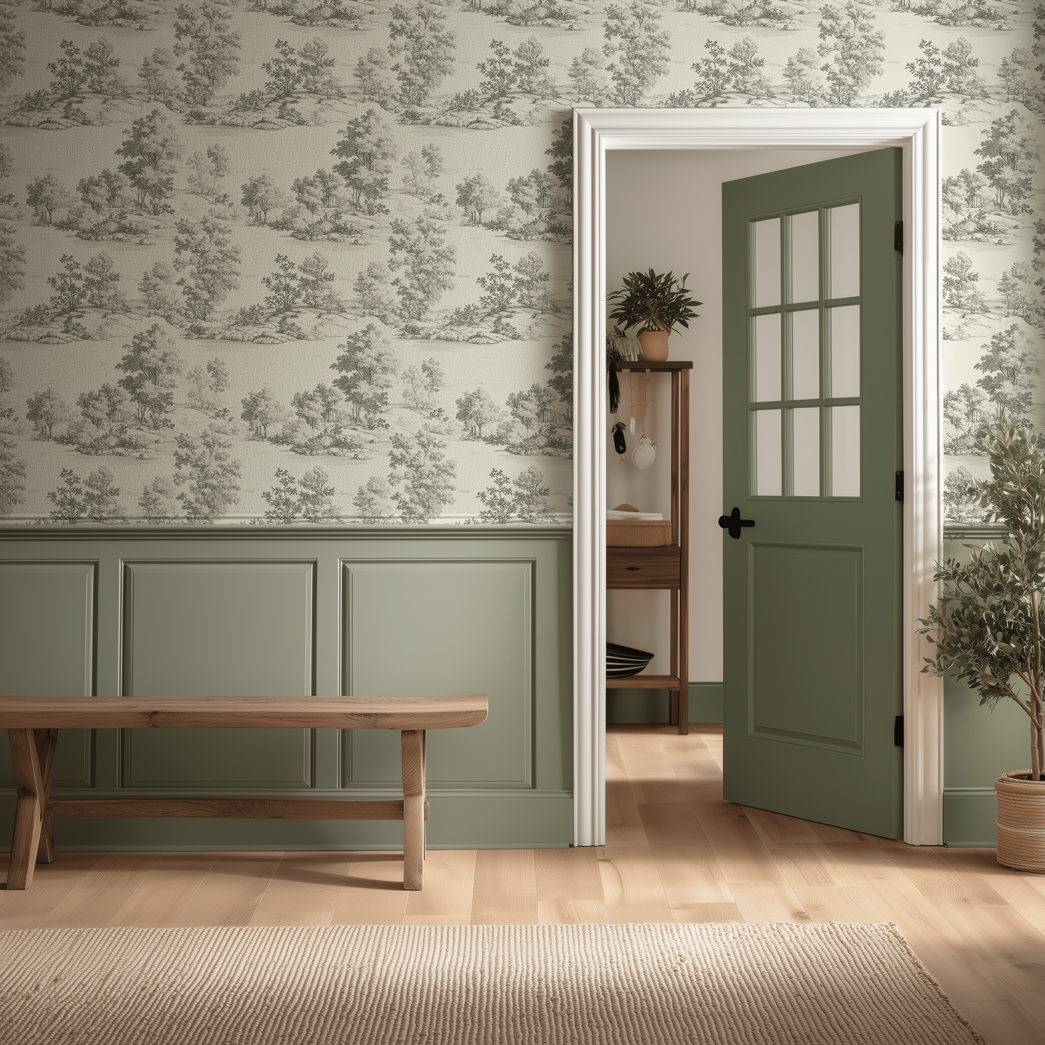 Leonie Wallpaper - Painted Paper