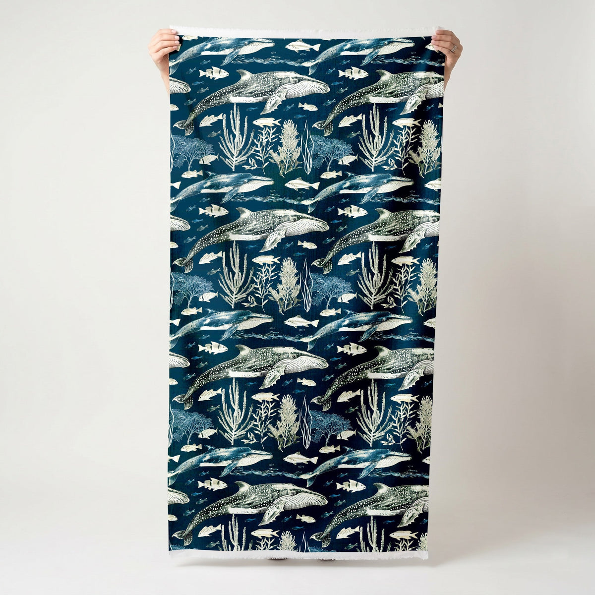 Leviathan Swim - Fabric - Painted Paper