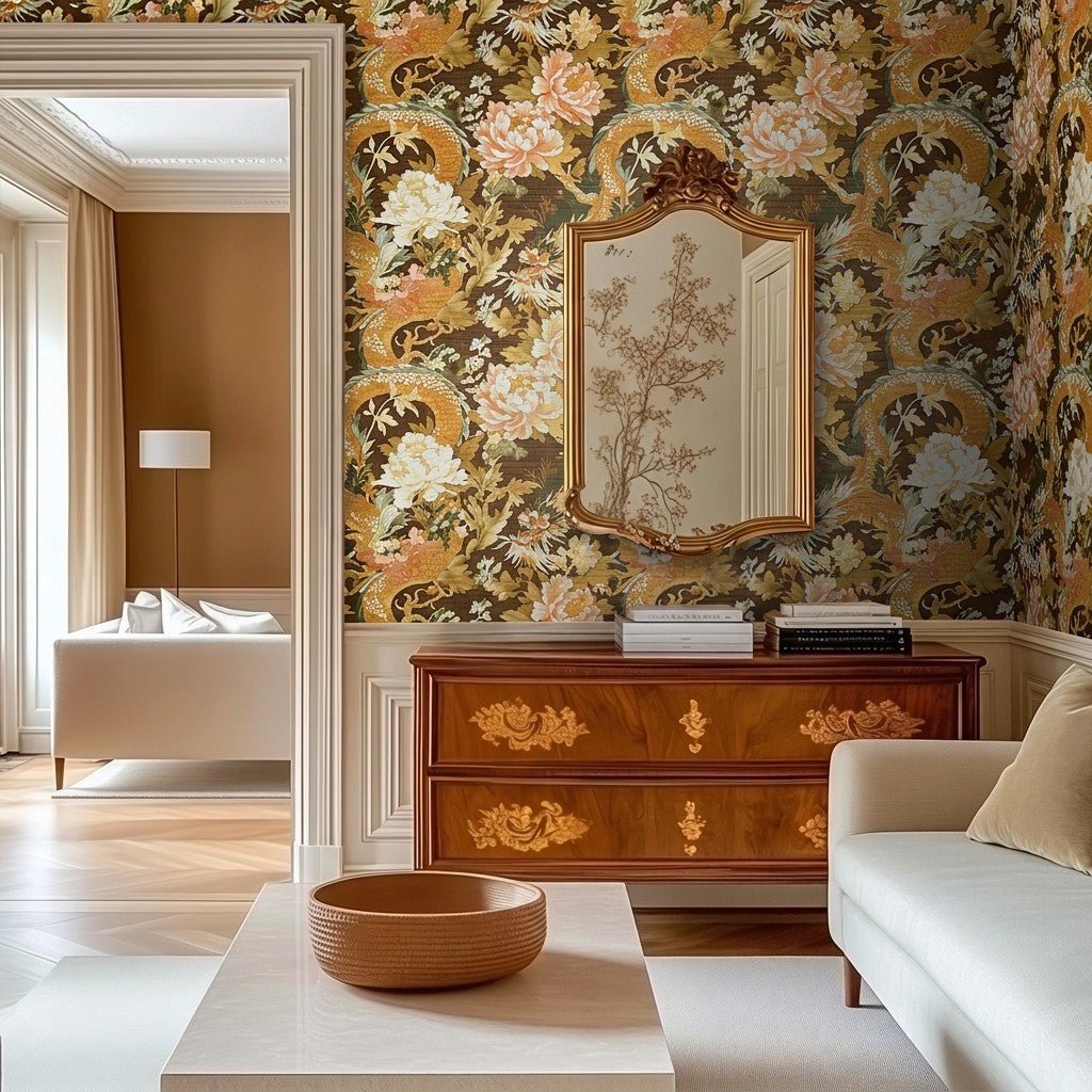 Lian Faux Grasscloth Wallpaper - Painted Paper