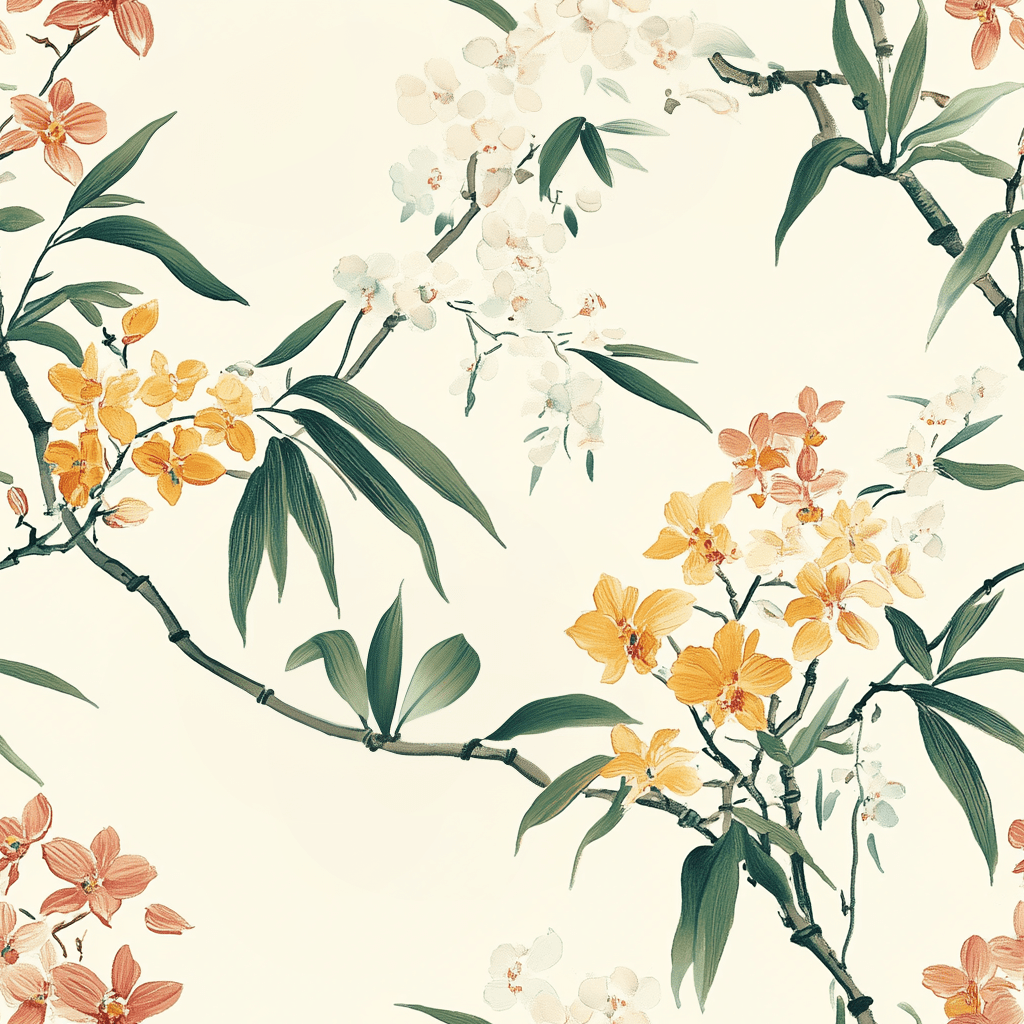 Liana Wallpaper - Painted Paper