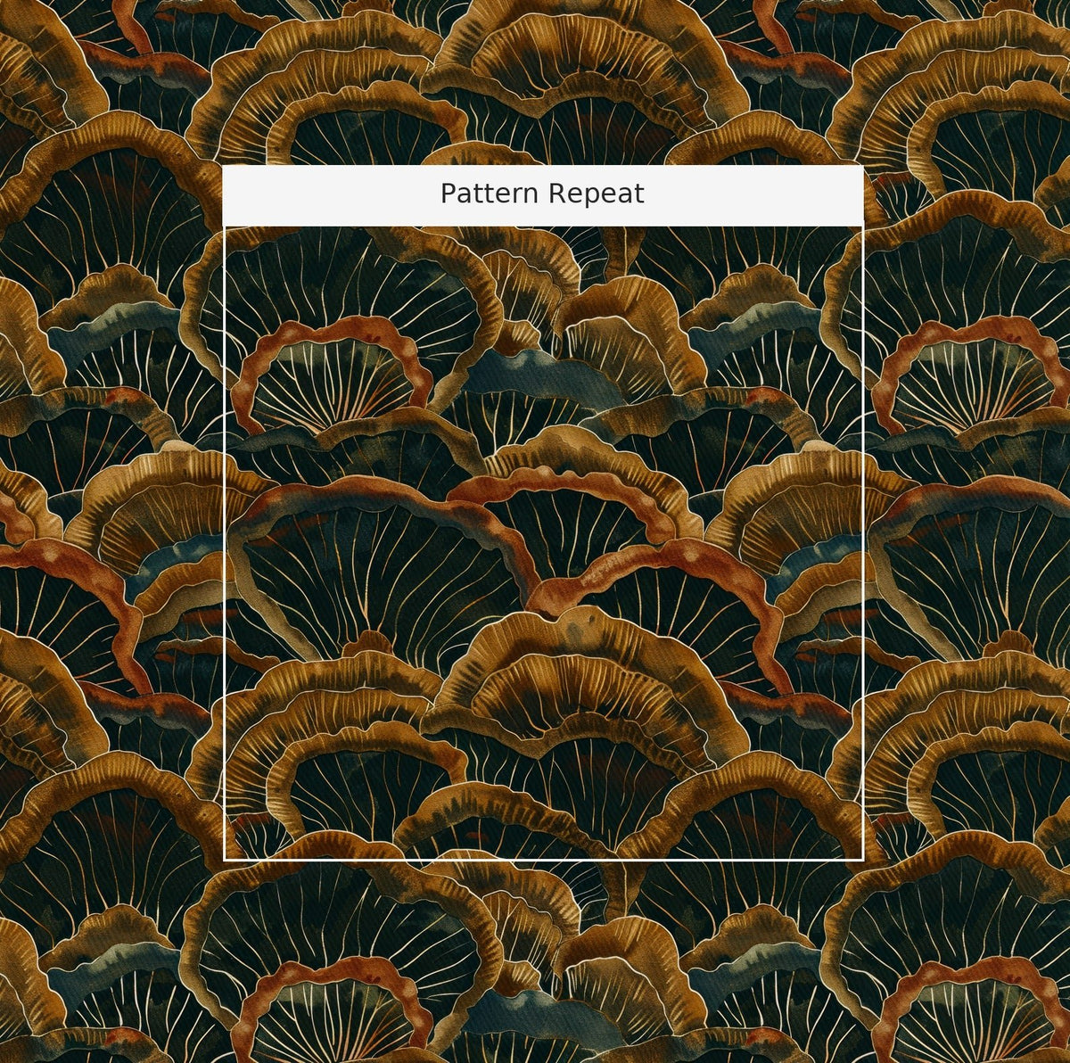 Lichen - Fabric - Painted Paper