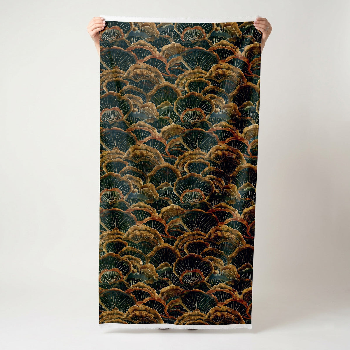 Lichen - Fabric - Painted Paper