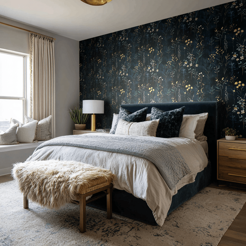 Lillia Wallpaper - Painted Paper