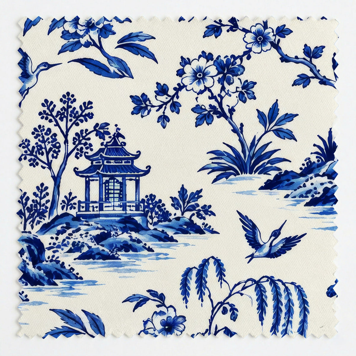 Lillian Crane Toile - Fabric - Painted Paper