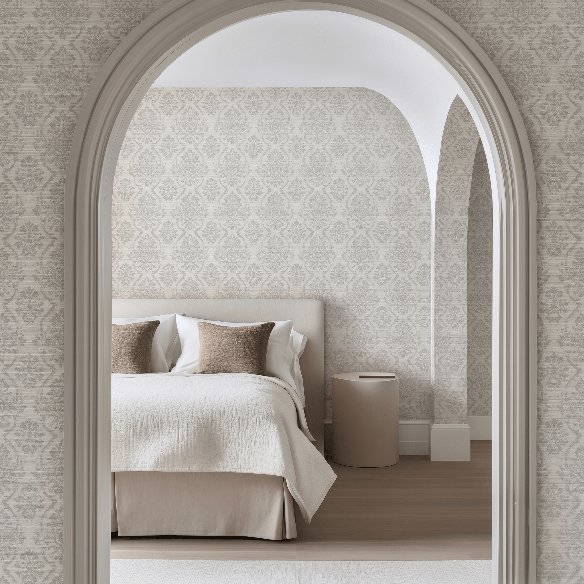 Lillian Faux Grasscloth Wallpaper - Painted Paper