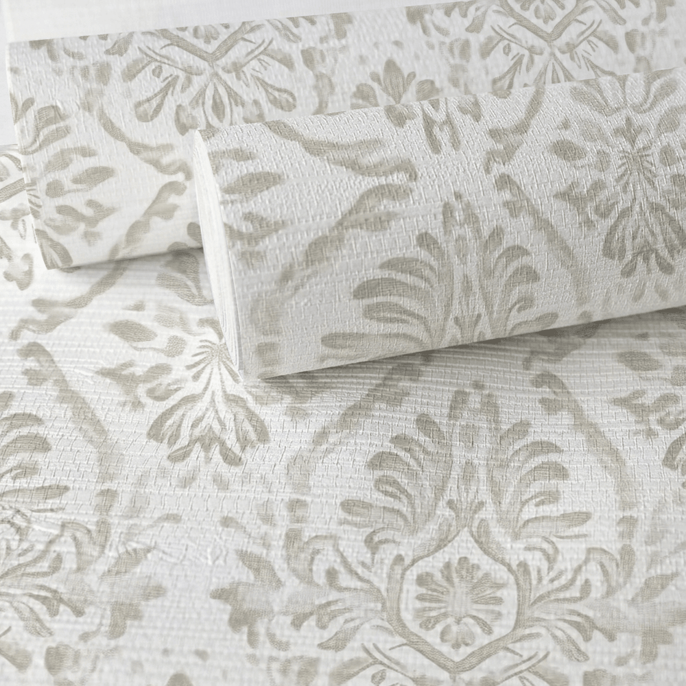 Lillian Faux Grasscloth Wallpaper - Painted Paper