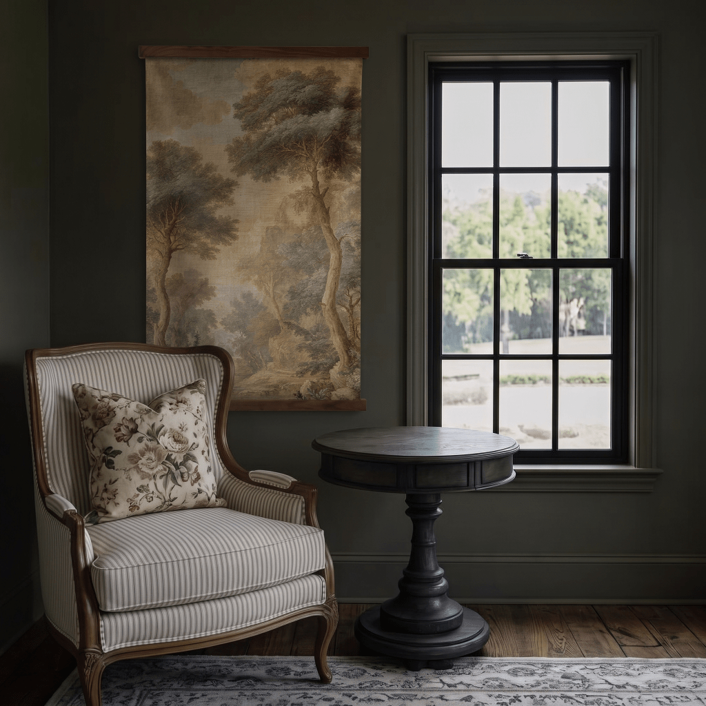 Linen Treeline - Tapestry - Painted Paper