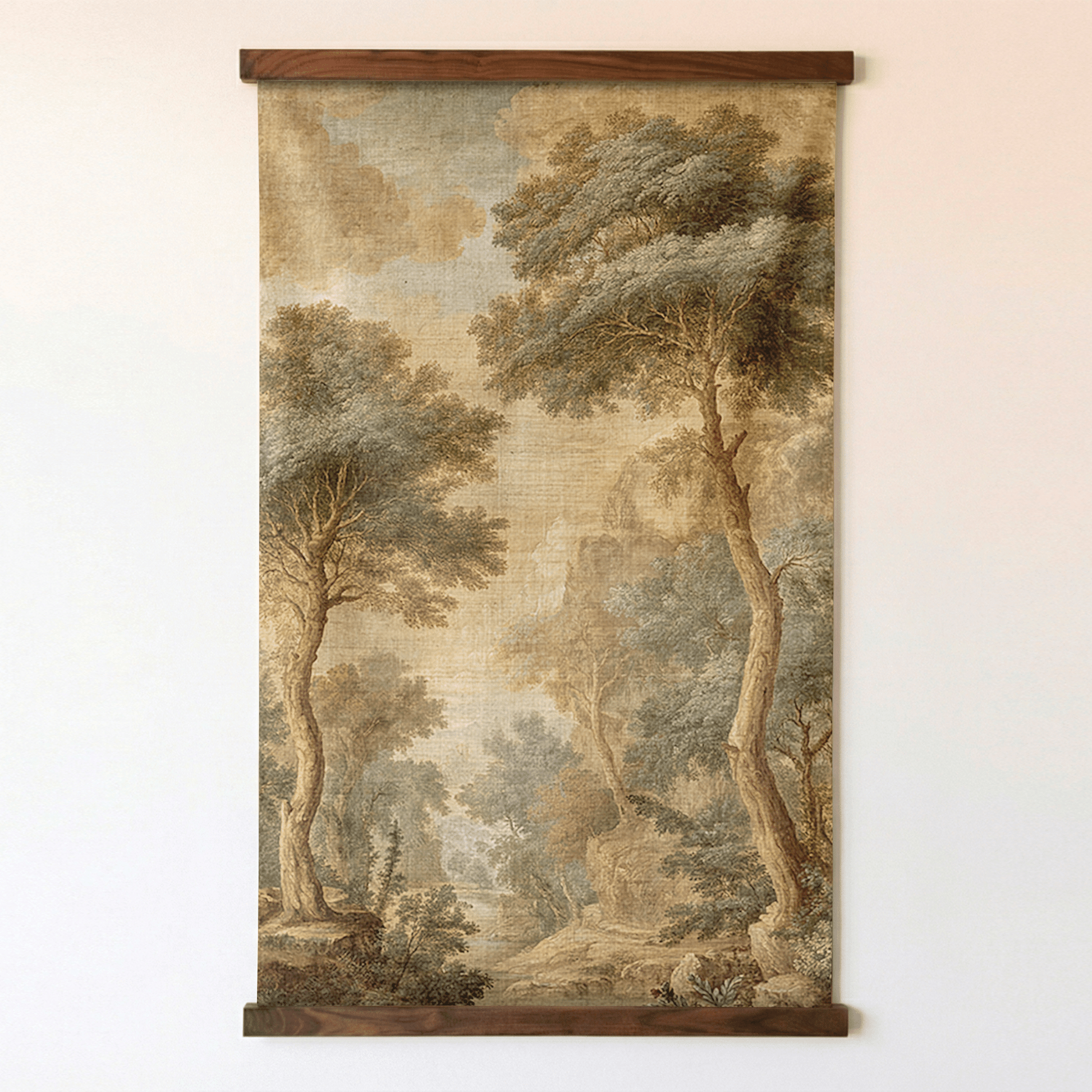 Linen Treeline - Tapestry - Painted Paper