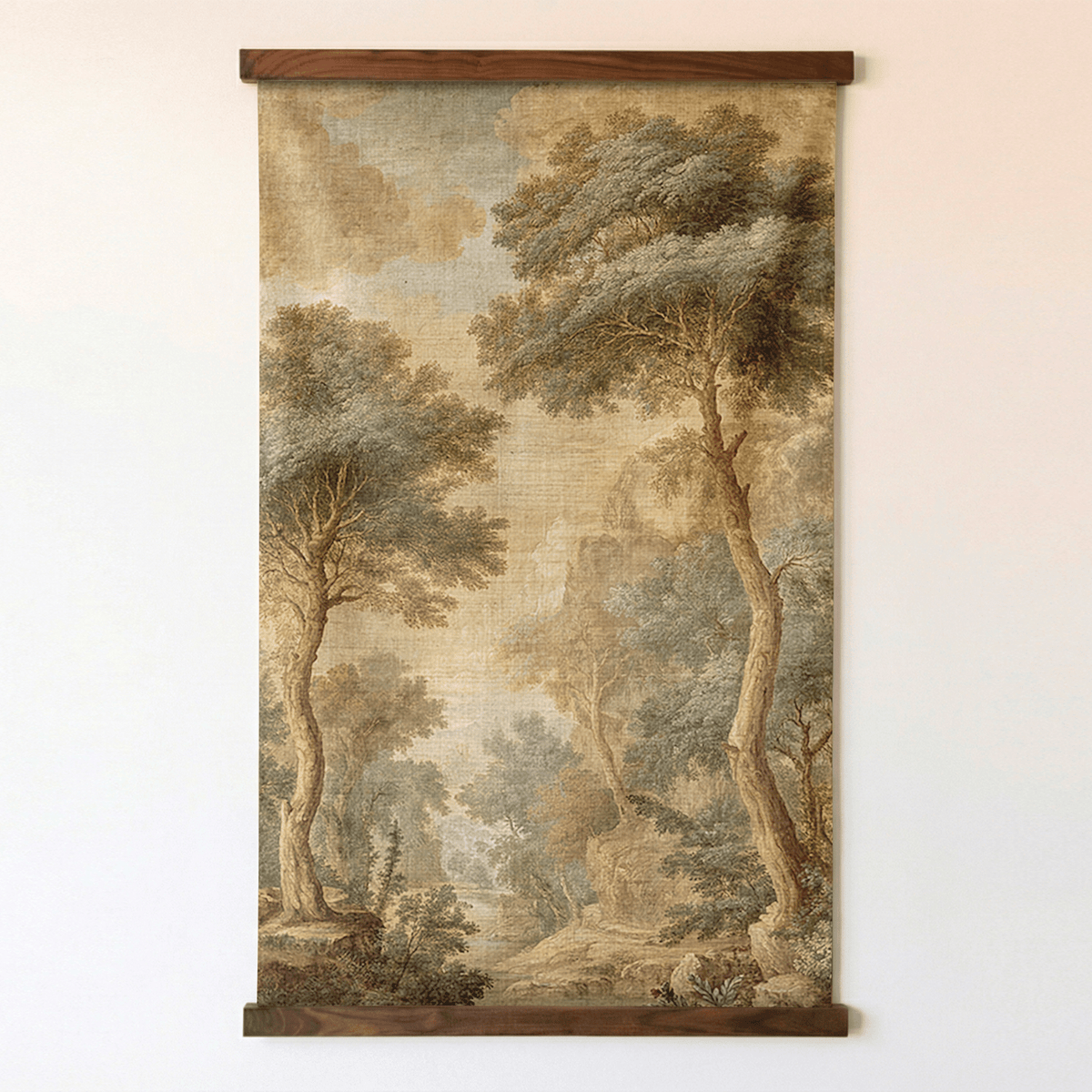 Linen Treeline - Tapestry - Painted Paper