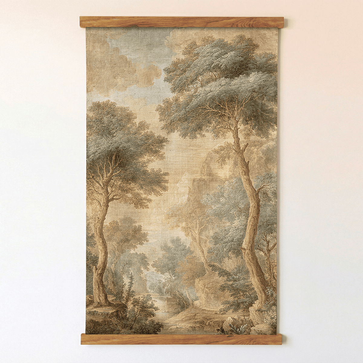 Linen Treeline - Tapestry - Painted Paper