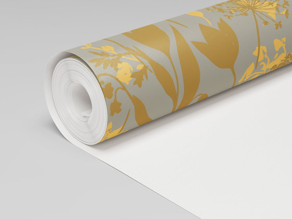 Little Luxuries - Gold Wallpaper - Painted Paper