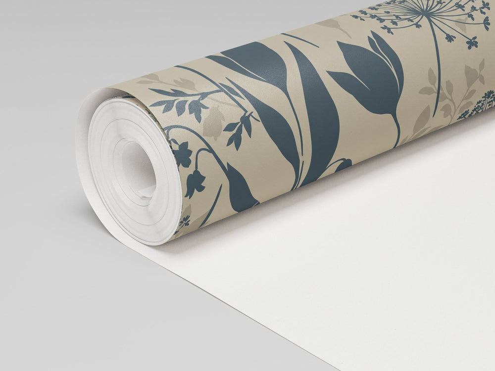 Little Luxuries - Teal Wallpaper - Painted Paper