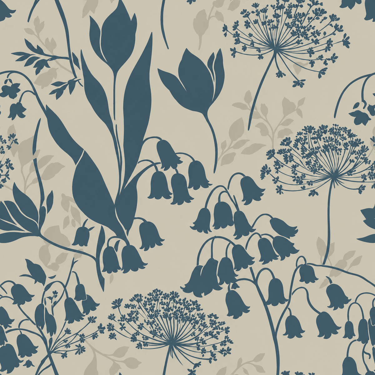 Little Luxuries - Teal Wallpaper - Painted Paper