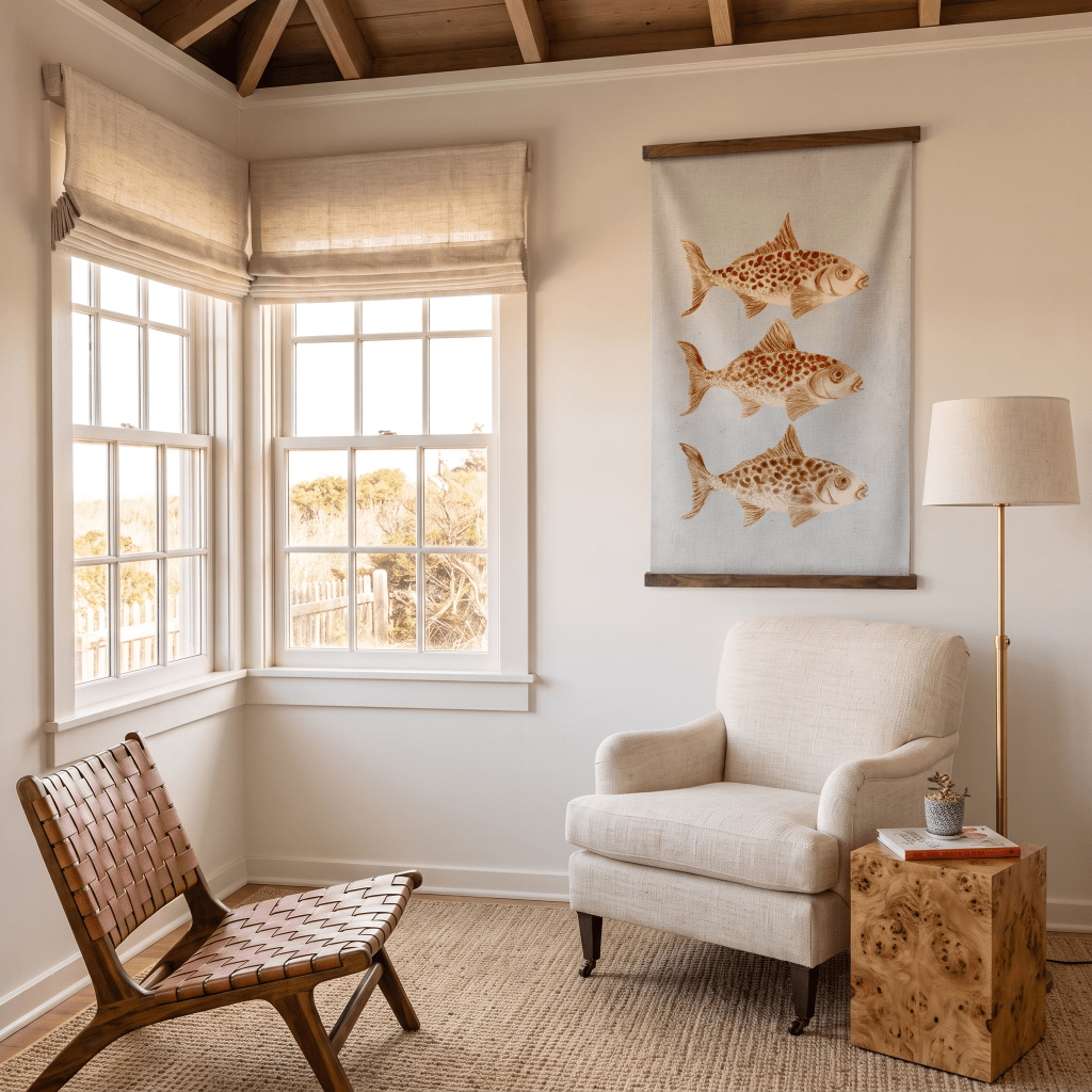 Little Pond - Tapestry - Painted Paper