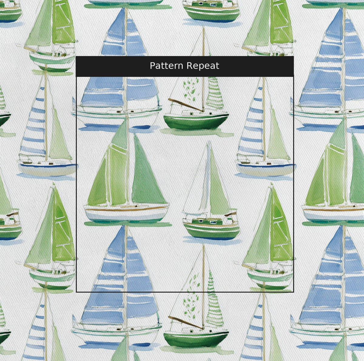Little Sailer - Fabric - Painted Paper