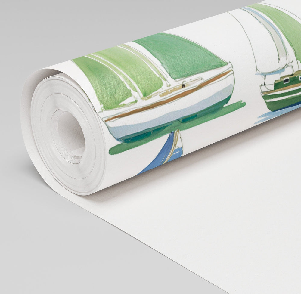 Little Sailer Wallpaper - Painted Paper