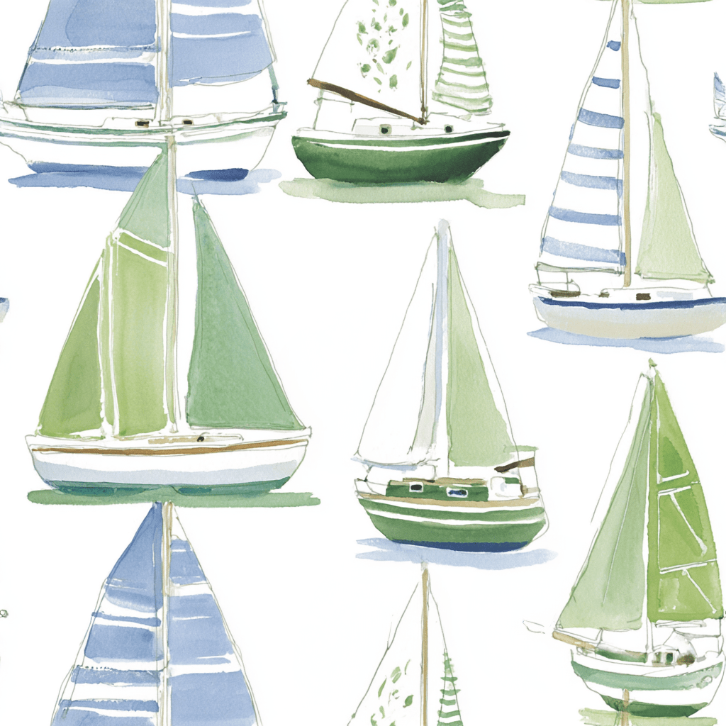 Little Sailer Wallpaper - Painted Paper