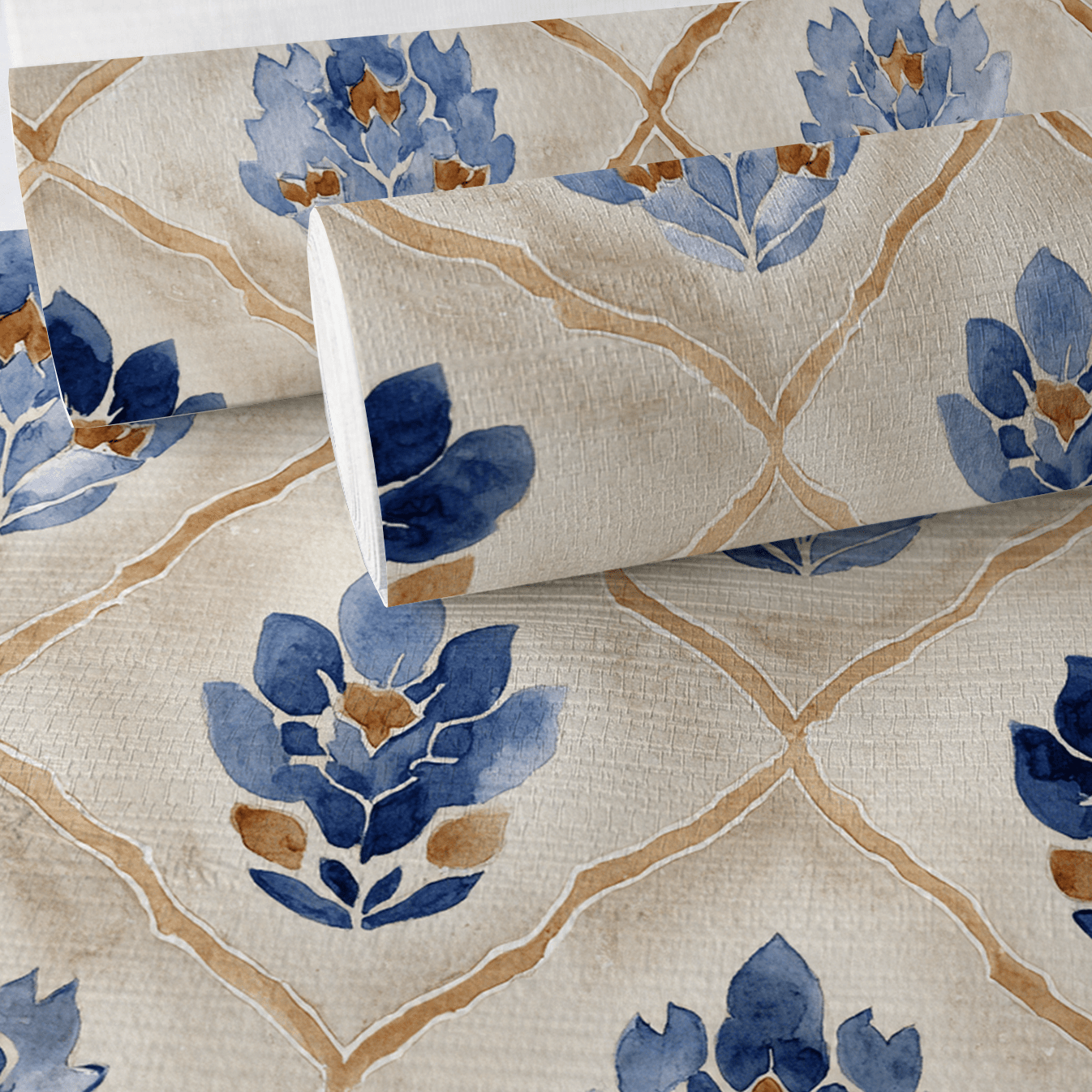 Lotusvale Faux Grasscloth Wallpaper - Painted Paper
