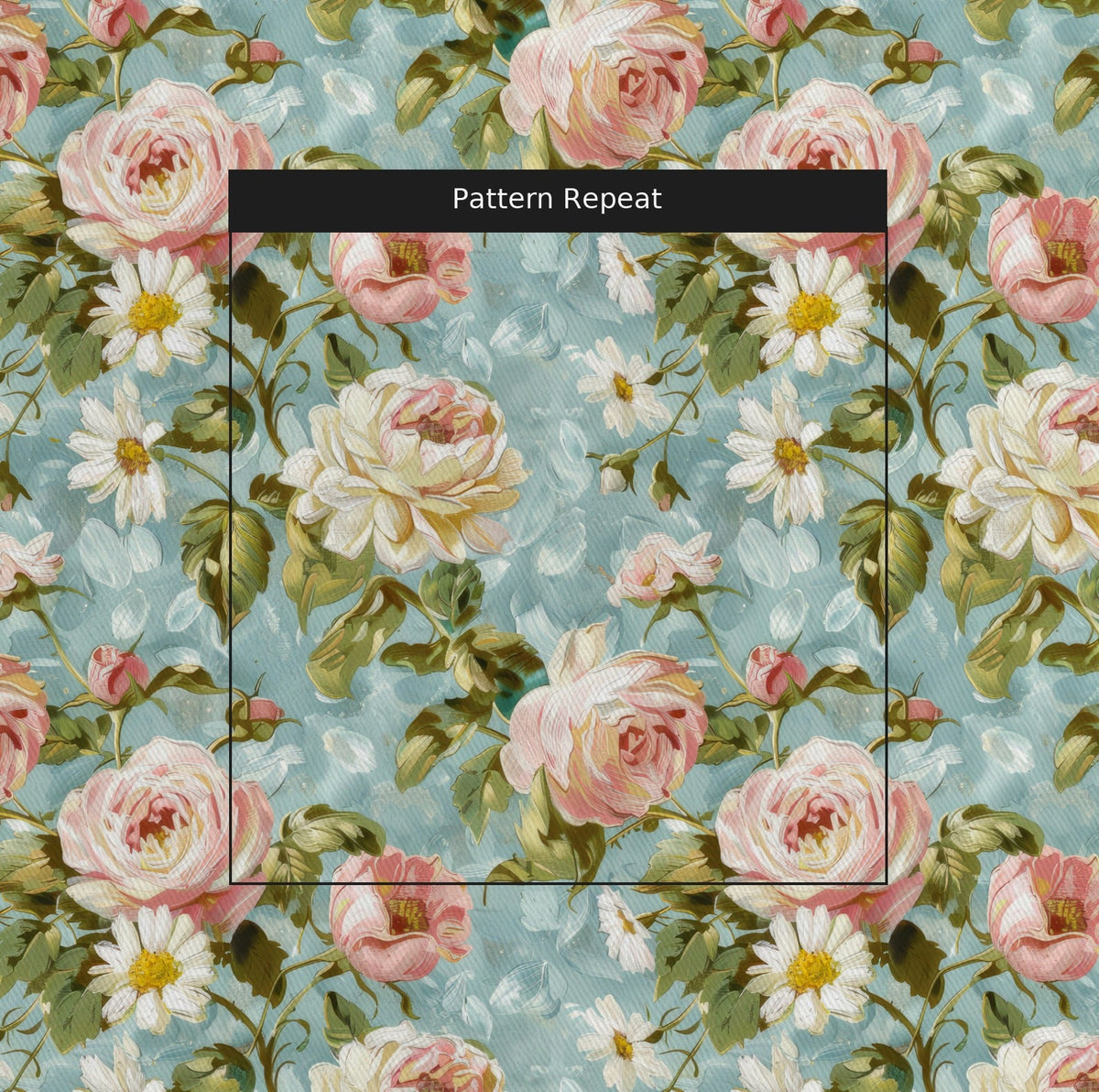 Louisa Floral - Fabric - Painted Paper