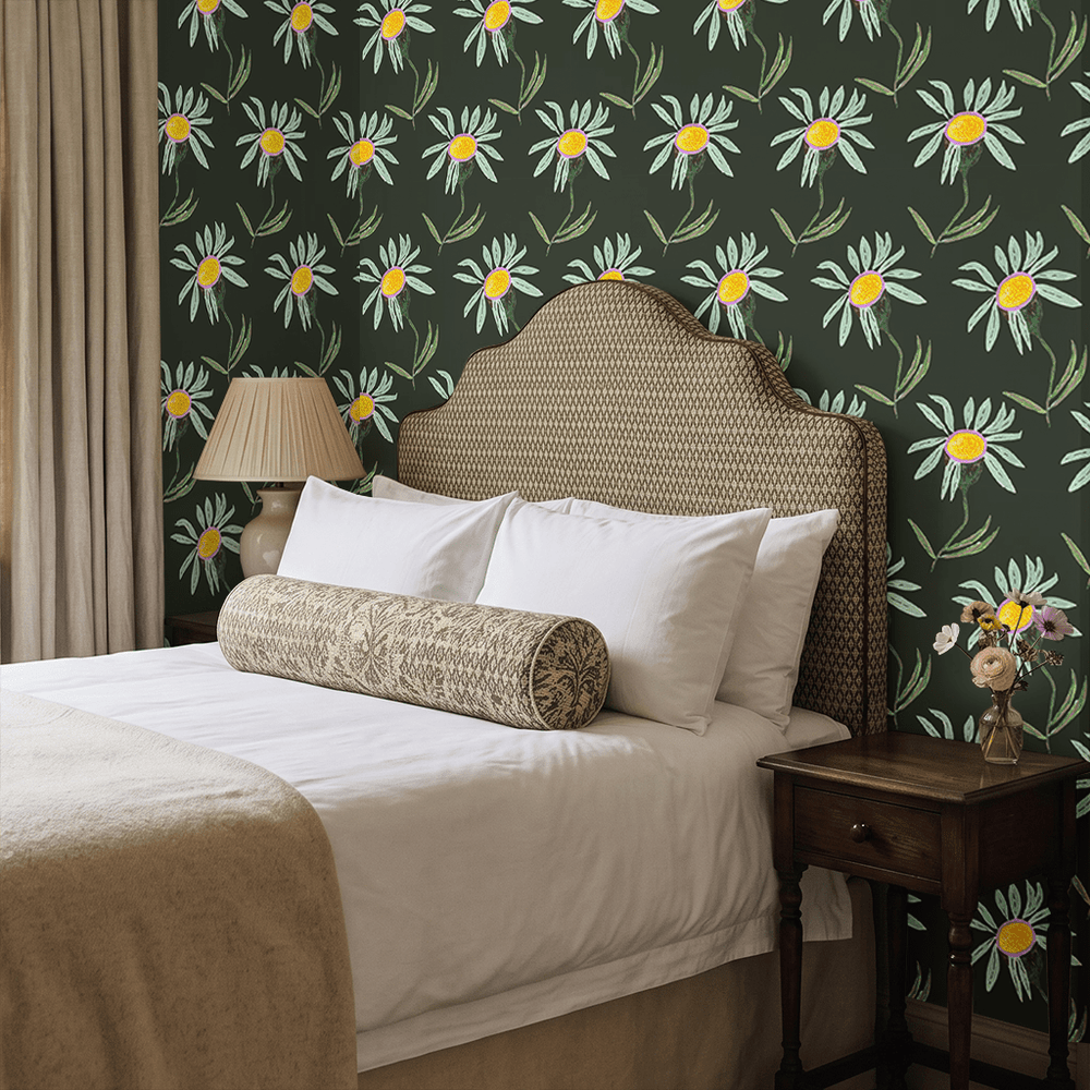 Loves Me Not Wallpaper - Painted Paper