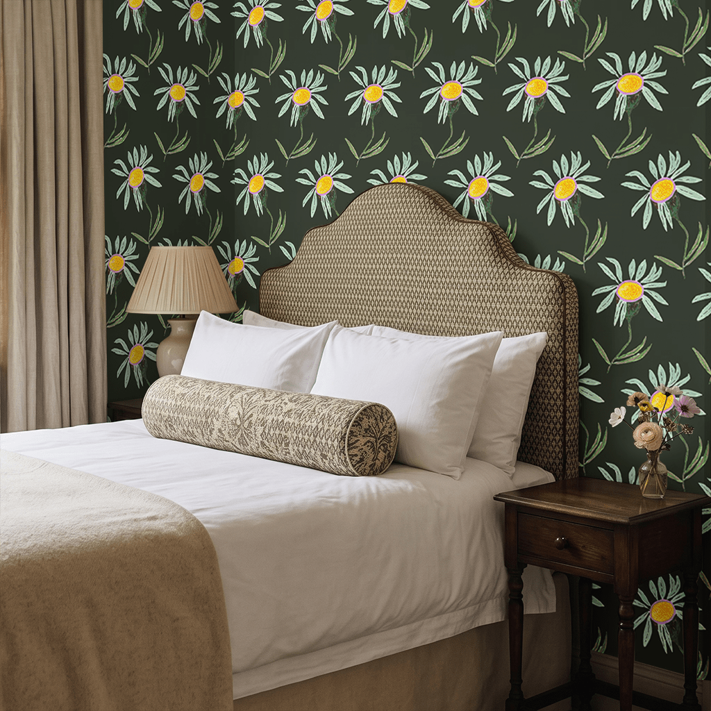 Loves Me Not Wallpaper - Painted Paper