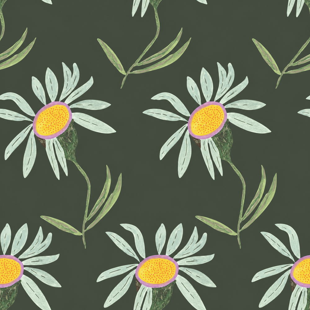Loves Me Not Wallpaper - Painted Paper