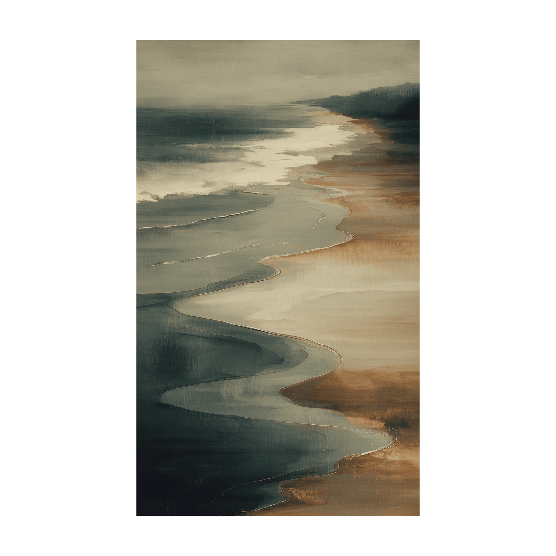 Low Tide - Tapestry - Painted Paper